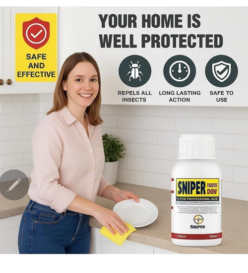 Sniper Roach Killer — Fast‑Acting Indoor & Outdoor Insect Spray — Effective vs Roaches, Flies, Spiders & Ants — 100 mL Bottle